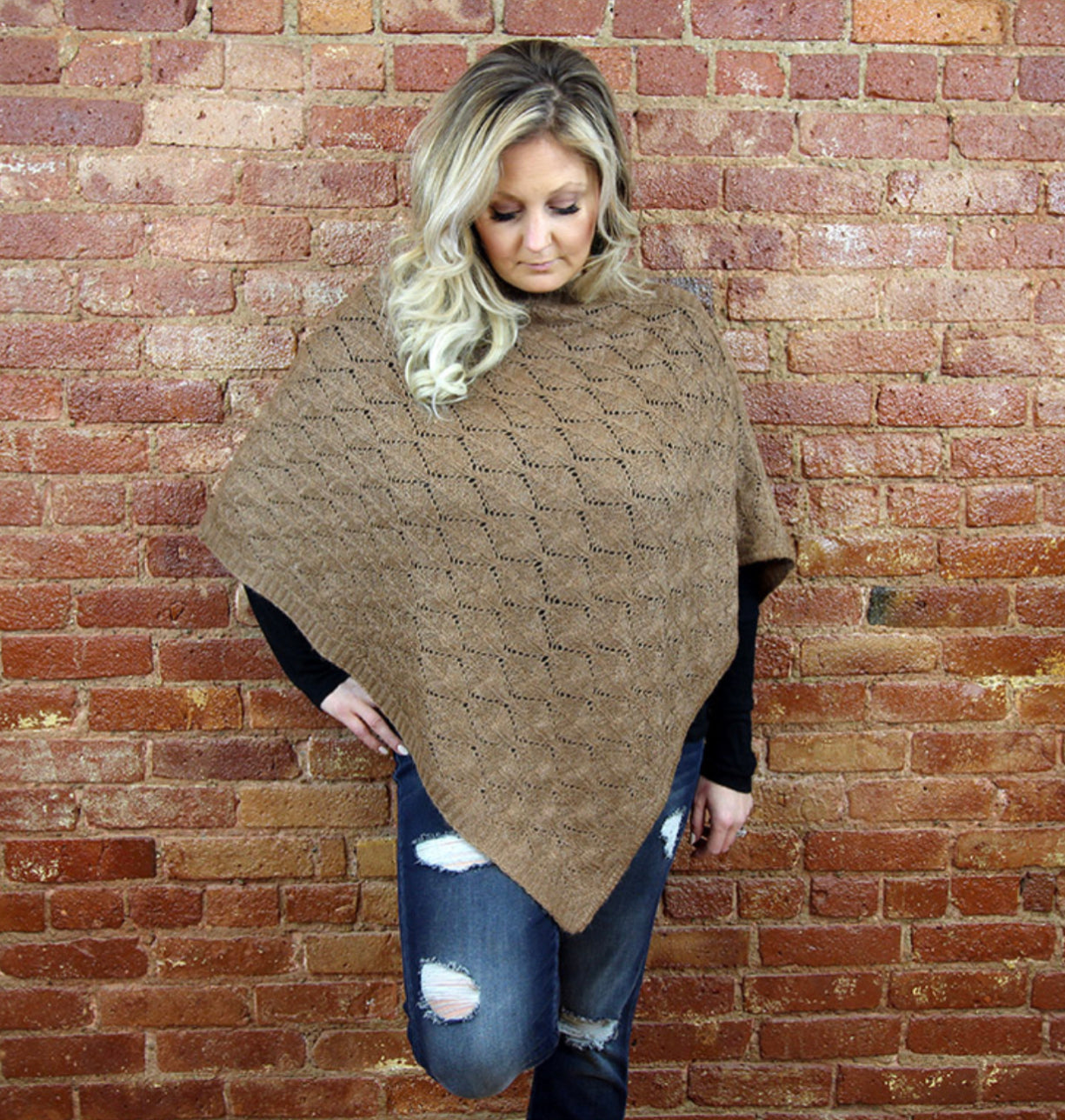 Leaf Shawl Poncho