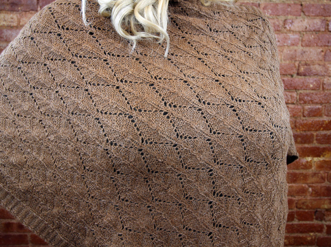 Leaf Shawl Poncho