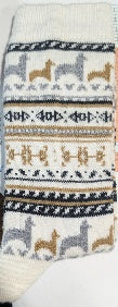 Lightweight Patterned Alpaca Socks