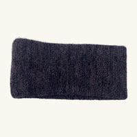 Grey brown melange headband on a white background