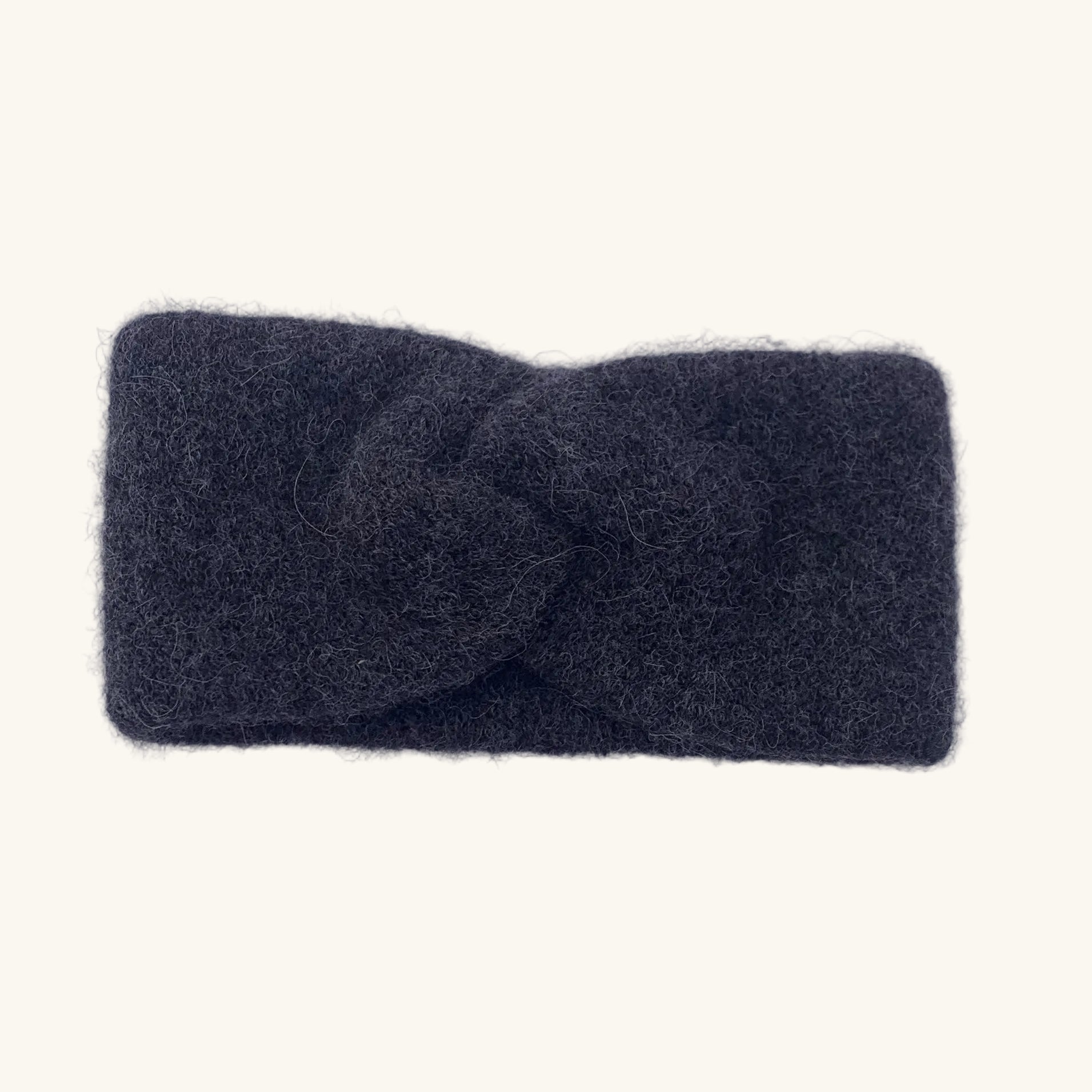Dark gray headband on a white background