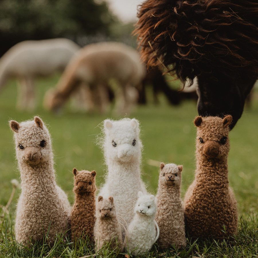 Alpaca Props Handfelted Alpaca Figurines | Harmony Meadows Alpaca