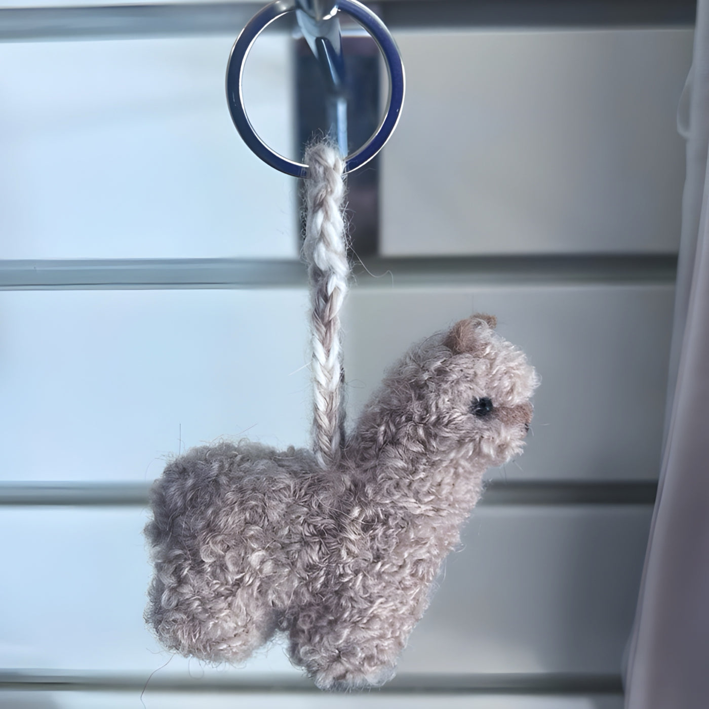 Handfelted Alpaca Keychain