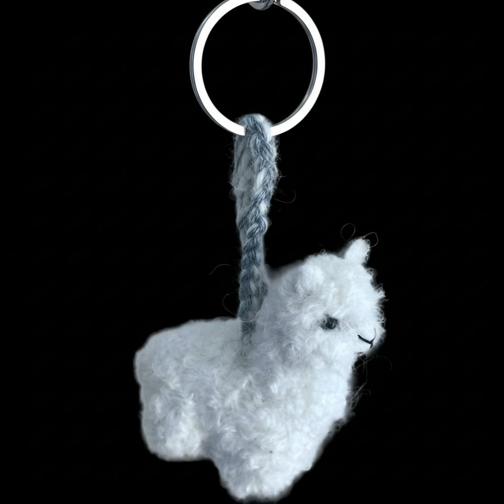 Handfelted Alpaca Keychain