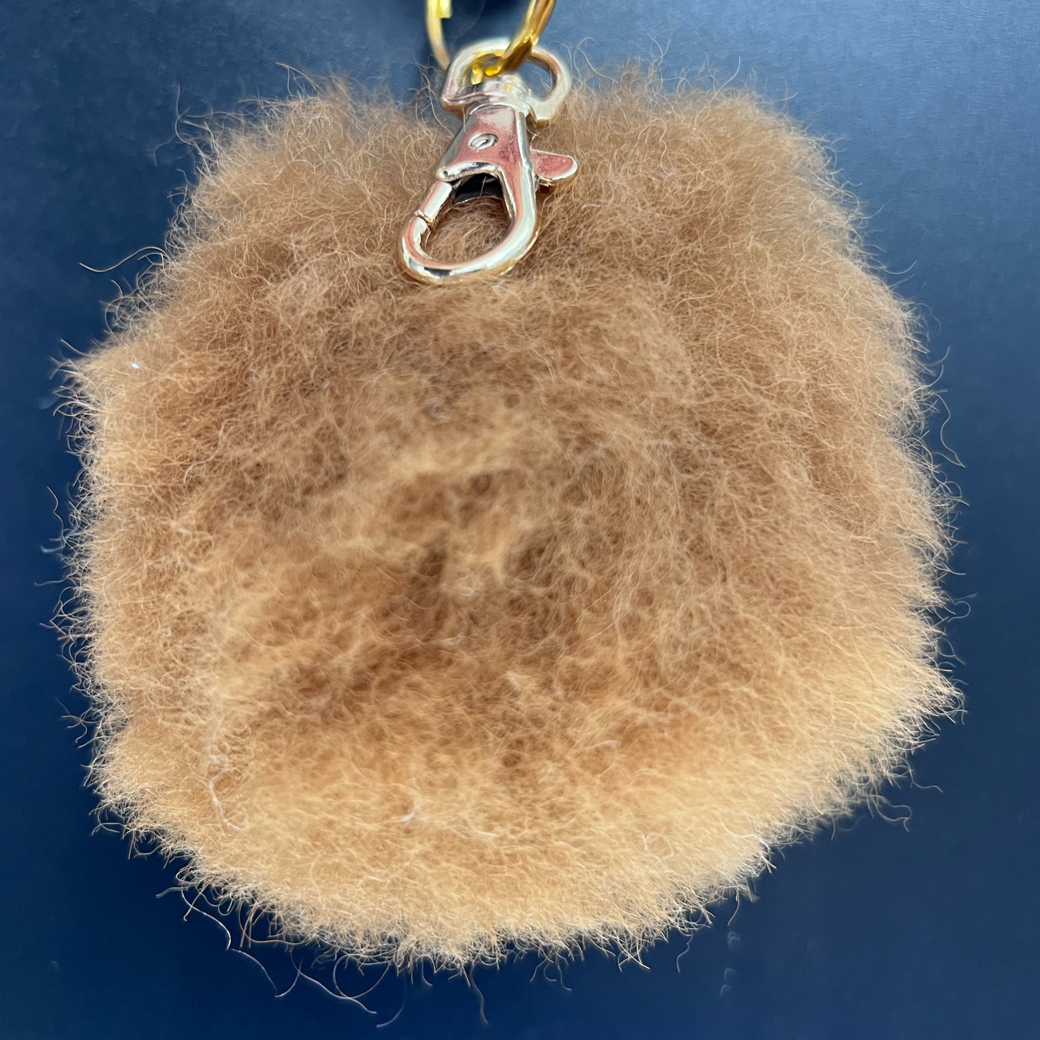 Fuzzy Alpaca Key Chains - Undyed