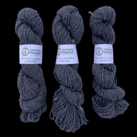 Worsted Alpaca Yarn — Black, Alpaca/Merino/Silk, 200 yds