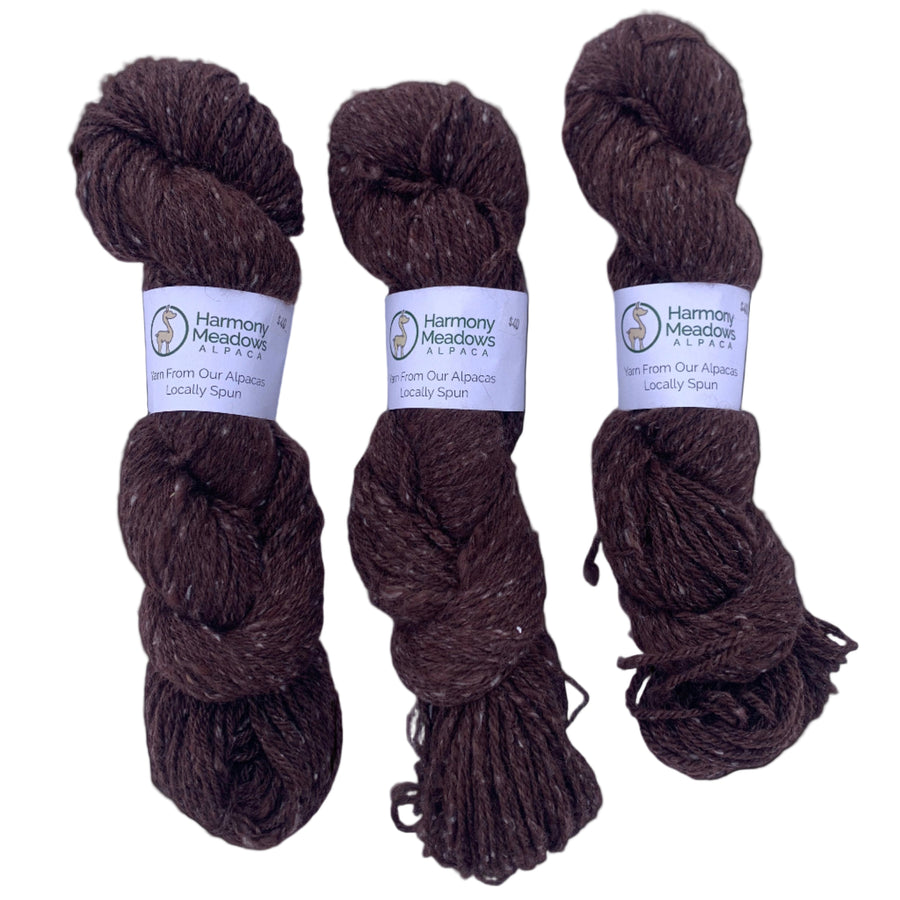 DK Alpaca Yarn — Brown, Alpaca/Merino/Cashmere, 225 yds