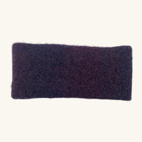 Purple melange headband on a white background