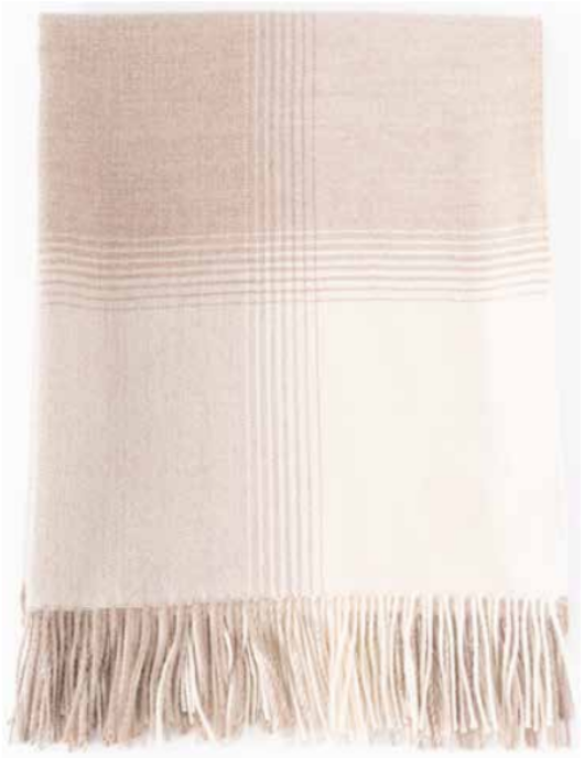 Karo Pattern Throw - 100% Baby Alpaca