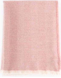 Wide Herringbone Throw - 100% Baby Alpaca