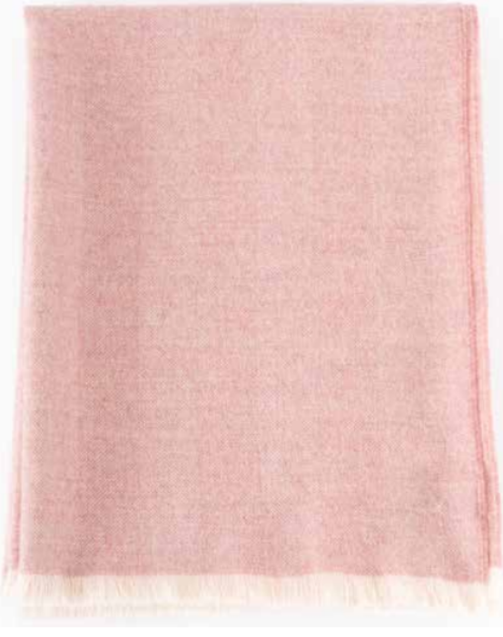 Wide Herringbone Throw - 100% Baby Alpaca