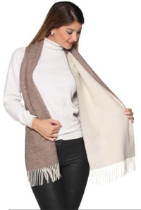 Double Faced Scarf - 100% Baby Alpaca