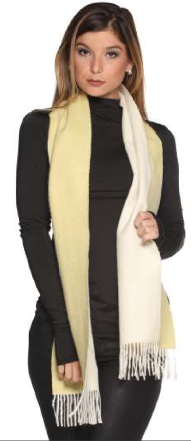 Double Faced Scarf - 100% Baby Alpaca