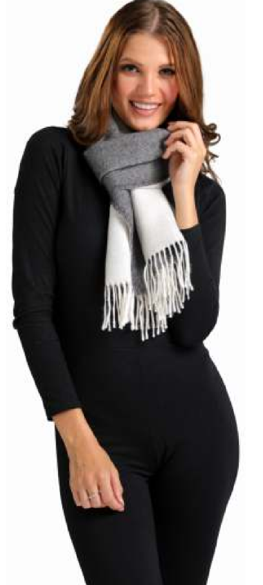 Double Faced Scarf - 100% Baby Alpaca