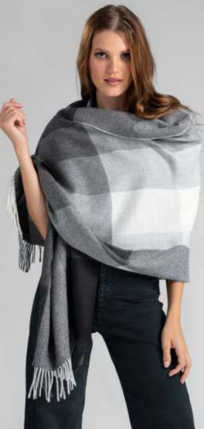 Squares Pattern - 100% Baby Alpaca