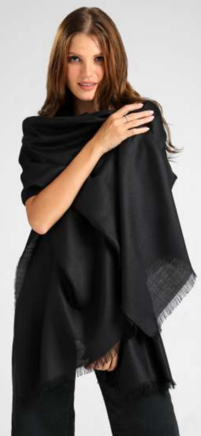 Solid Colour Shawl - 70% Royal Alpaca 30% Silk