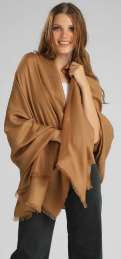 Solid Colour Shawl - 70% Royal Alpaca 30% Silk