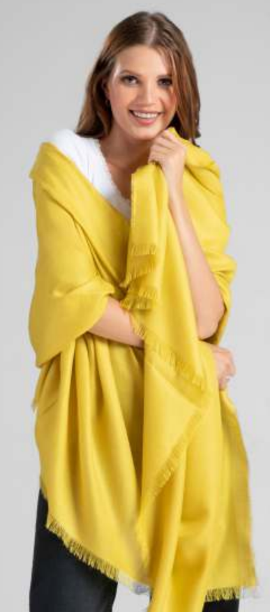 Solid Colour Shawl - 70% Royal Alpaca 30% Silk