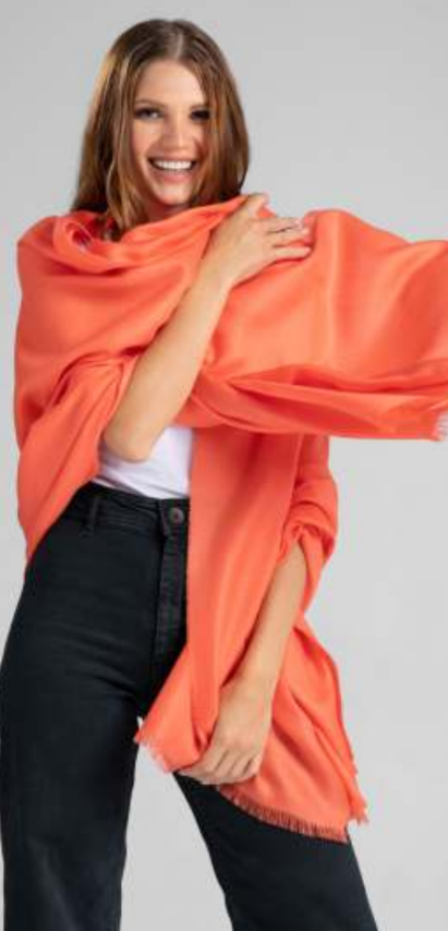 Solid Colour Shawl - 70% Royal Alpaca 30% Silk