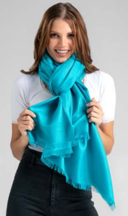 Solid Colour Shawl - 70% Royal Alpaca 30% Silk