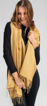 Solid Colour Shawl - 70% Baby Alpaca 30% Silk