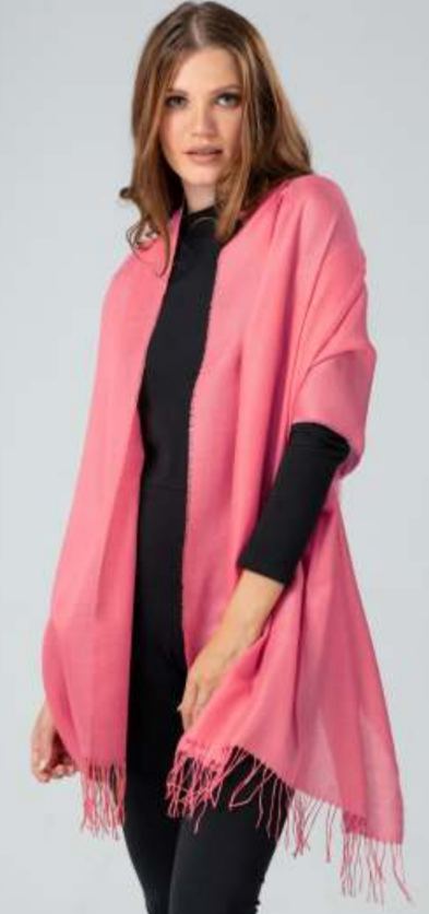 Solid Colour Shawl - 70% Baby Alpaca 30% Silk