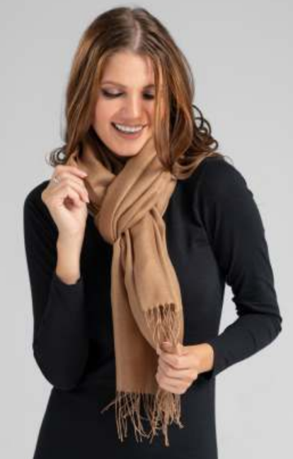 Solid Colour Shawl - 70% Baby Alpaca 30% Silk