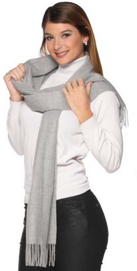 Solid Colour Scarf - 100% Baby Alpaca