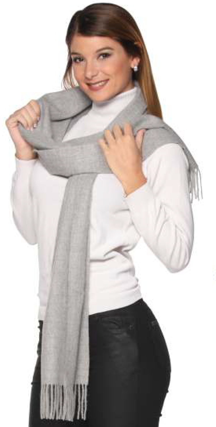Solid Colour Scarf - 100% Baby Alpaca