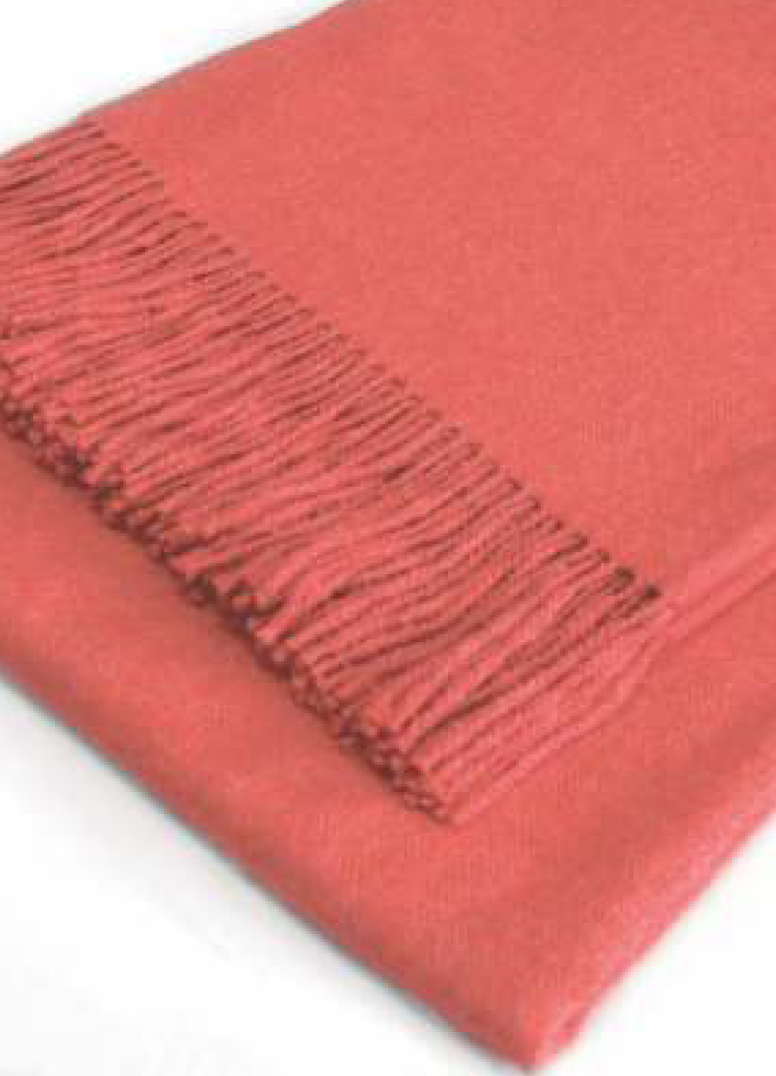 Solid Colour Throw - 100% Baby Alpaca