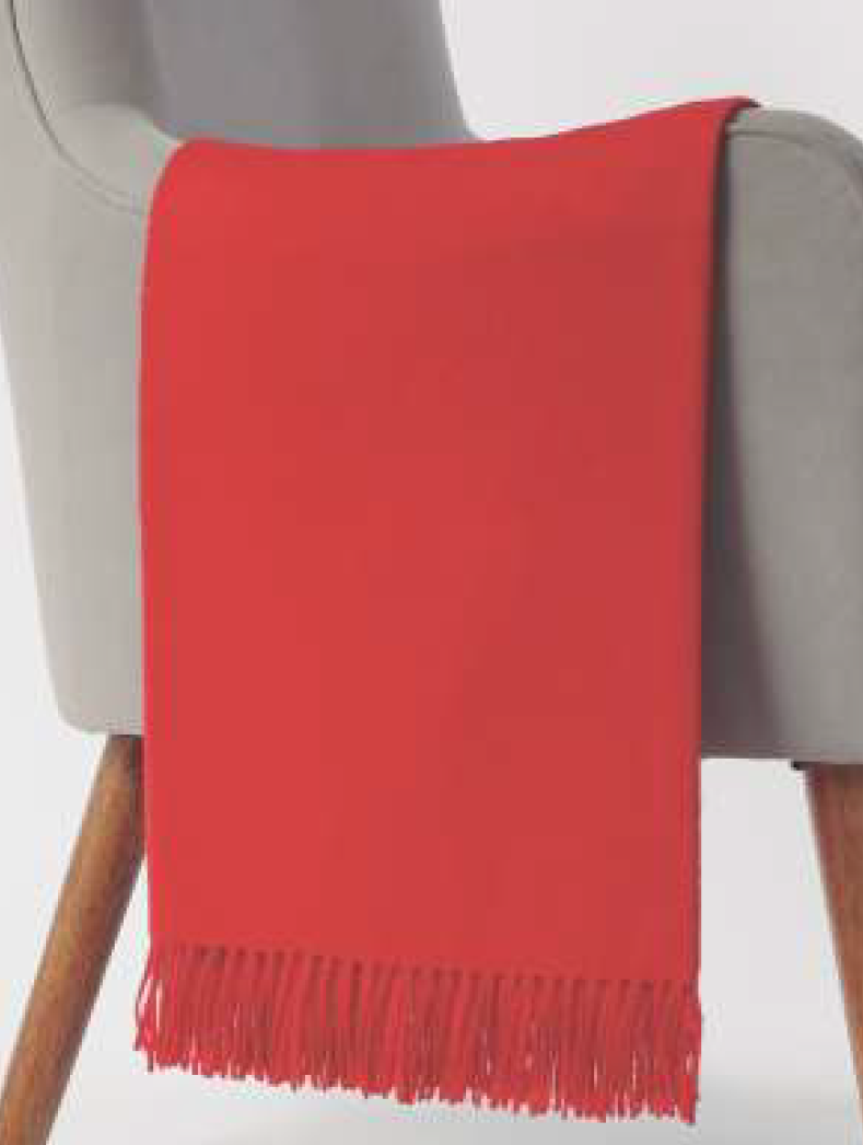 Solid Colour Throw - 100% Baby Alpaca