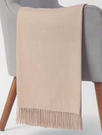 Solid Colour Throw - 100% Baby Alpaca