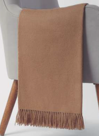Solid Colour Throw - 100% Baby Alpaca