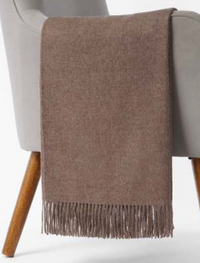 Solid Colour Throw - 100% Baby Alpaca