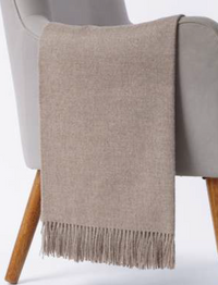 Solid Colour Throw - 100% Baby Alpaca