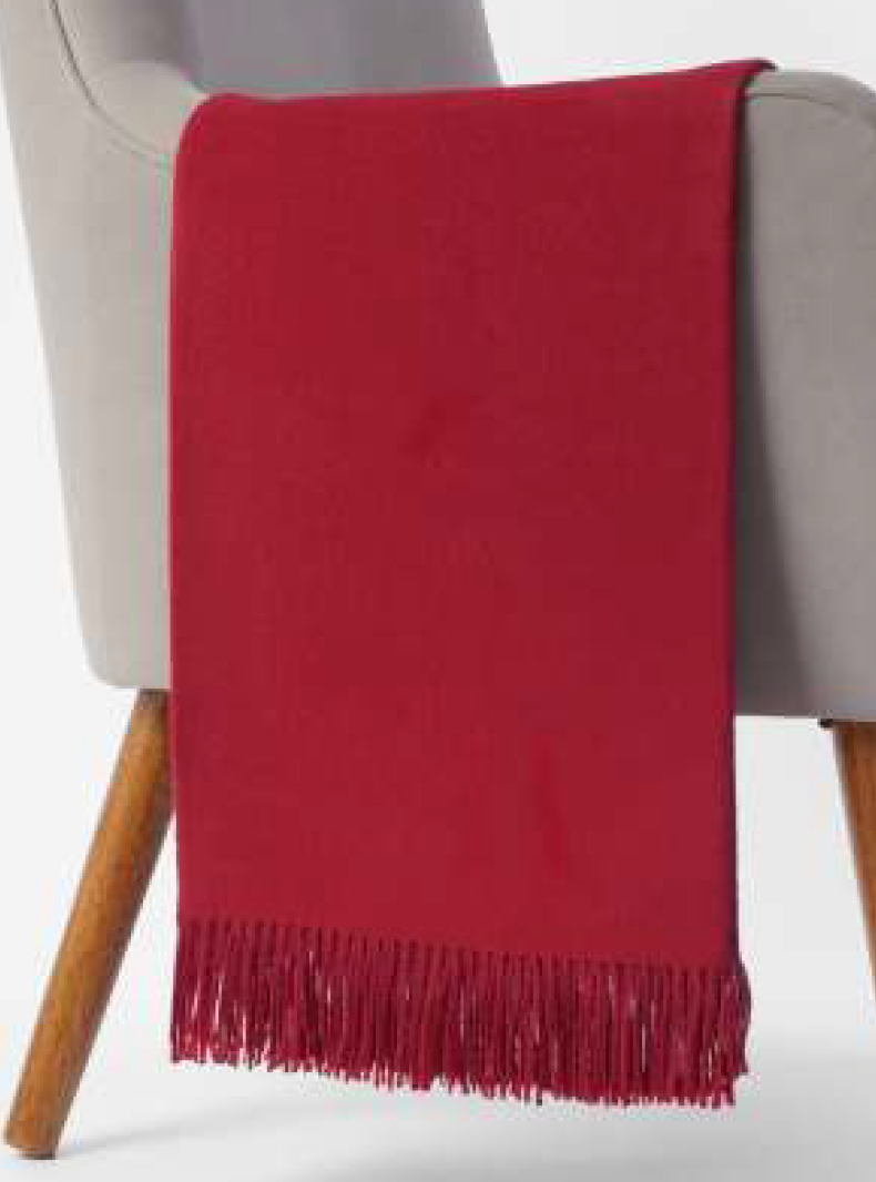 Solid Colour Throw - 100% Baby Alpaca