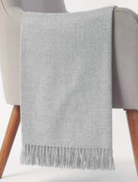 Solid Colour Throw - 100% Baby Alpaca