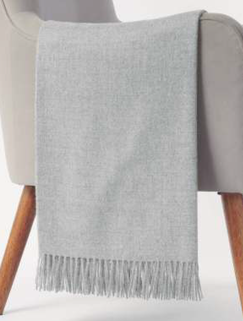 Solid Colour Throw - 100% Baby Alpaca