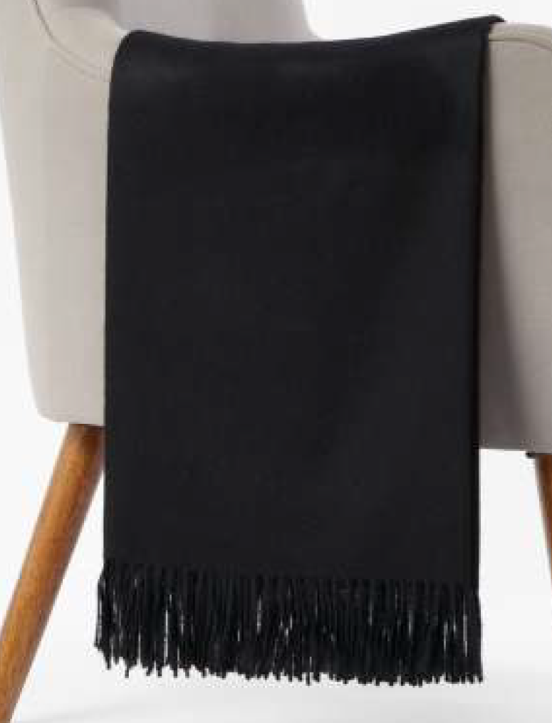 Solid Colour Throw - 100% Baby Alpaca