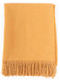 Solid Colour Throw - 100% Baby Alpaca