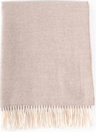 Herringbone Throw - 100% Baby Alpaca