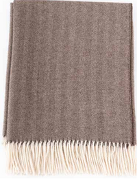 Herringbone Throw - 100% Baby Alpaca