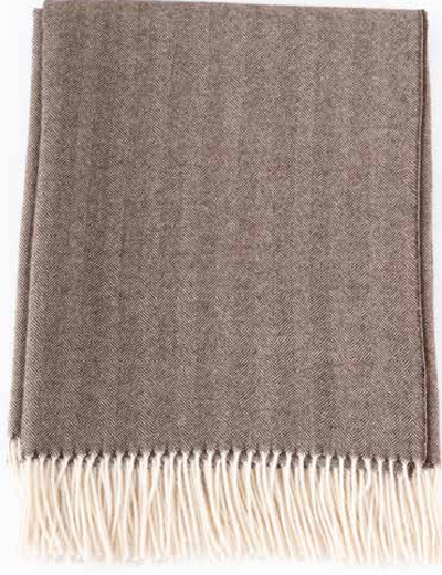 Herringbone Throw - 100% Baby Alpaca