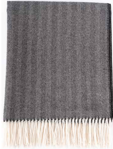 Herringbone Throw - 100% Baby Alpaca