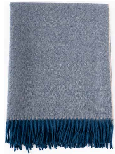 Herringbone Throw - 100% Baby Alpaca