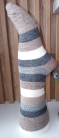 Lightweight Striped Alpaca Socks