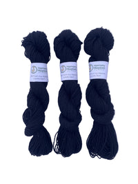 Worsted Alpaca Yarn — Black, Alpaca/Merino, 160 yds