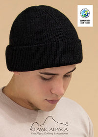Double Knit Hat - 100% Alpaca