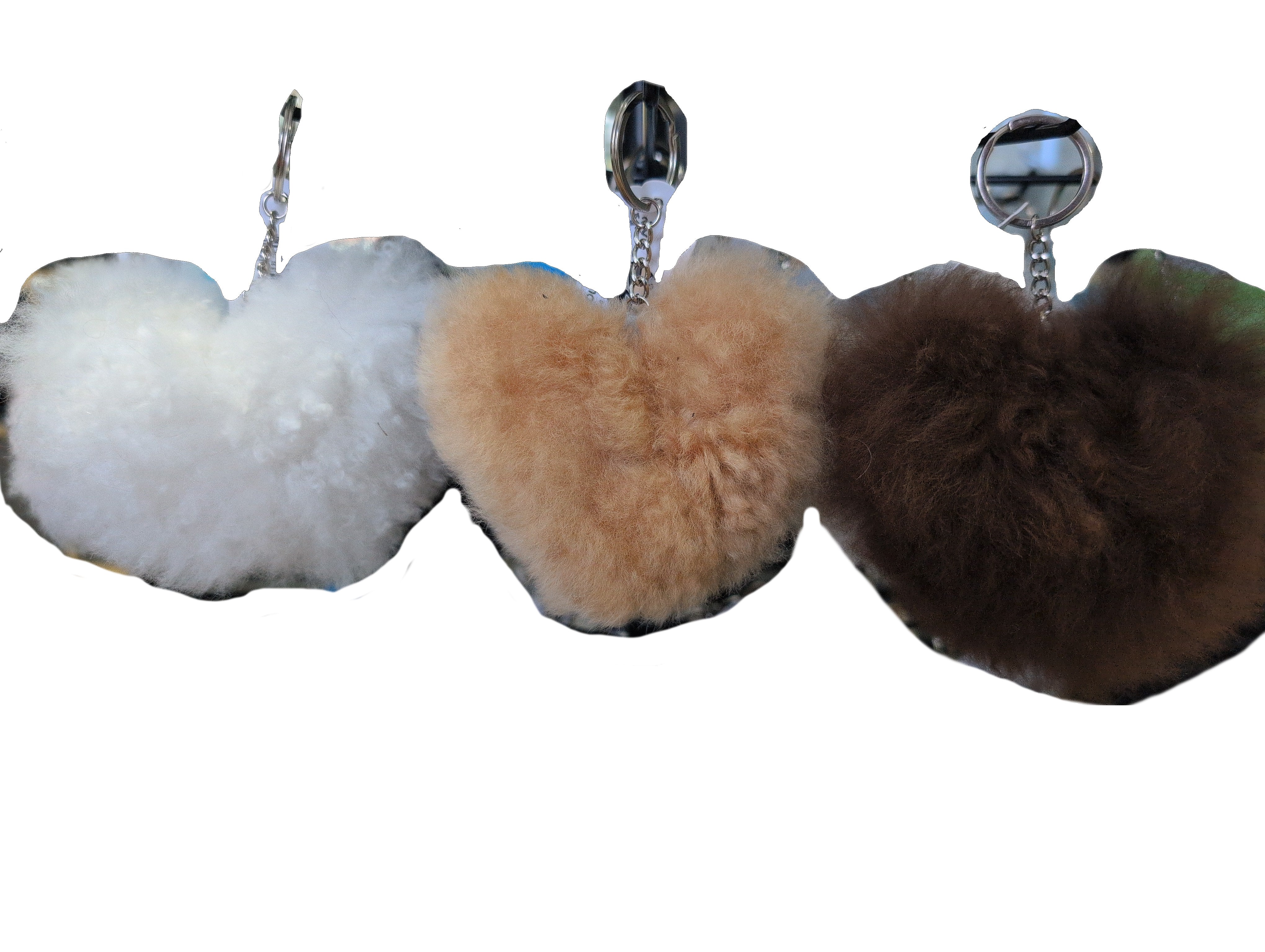 Fluffy Alpaca Key Chains