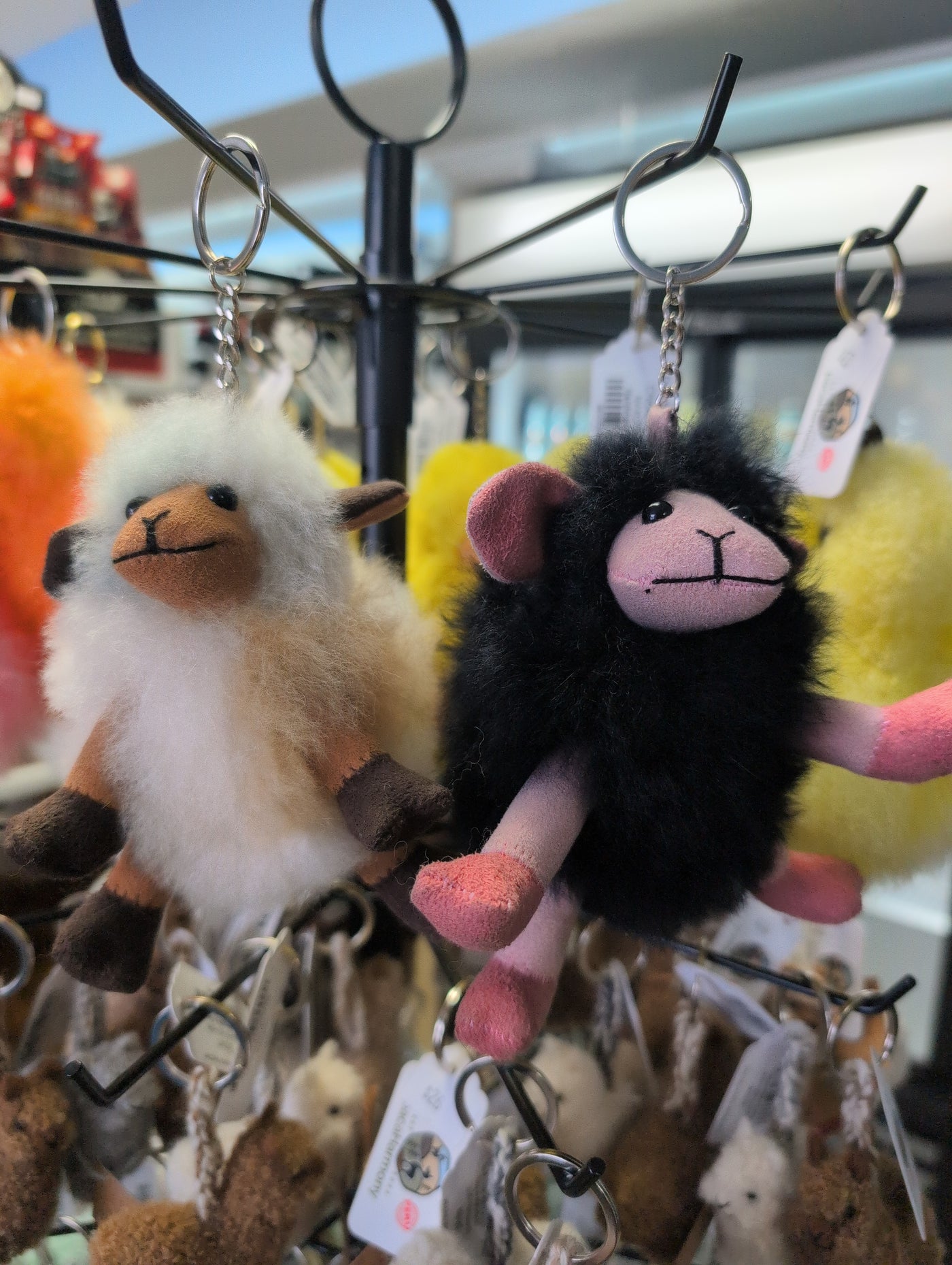 Fluffy Alpaca Key Chains